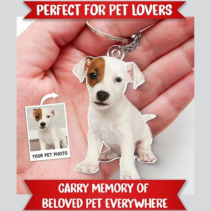 Acrylic Pet Keychain with Your Pet's Image