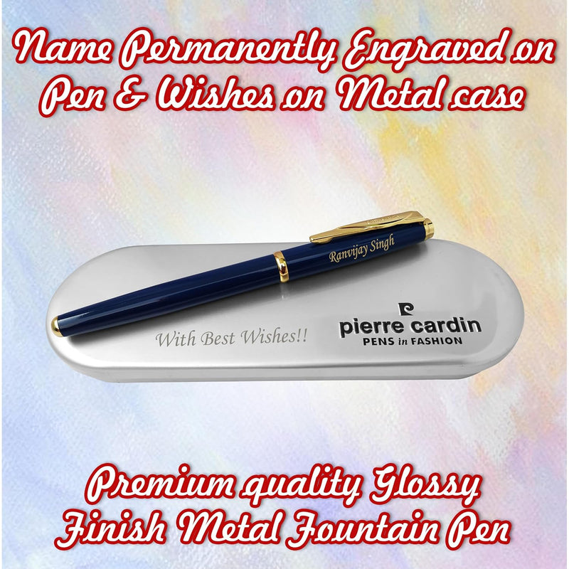 Personalized Fountain Pen With Name & Box with Message Engraved.