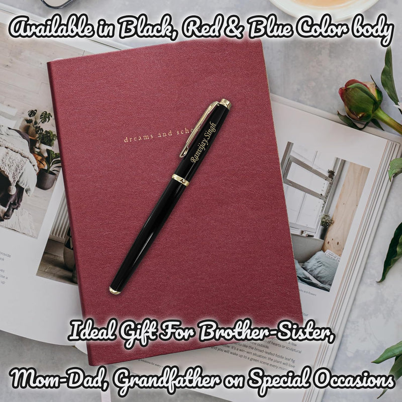 Personalized Pen & Box With Custom Name & Message Engraved.