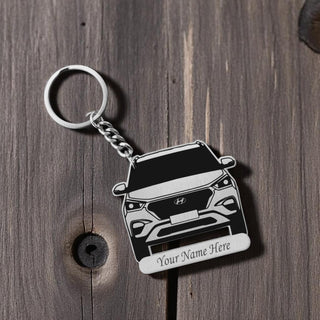 Personalized Stainless Steel Bike & Car Keychain with Name Engraved - Unique Gift for Birthdays for Car/Bike Lovers.