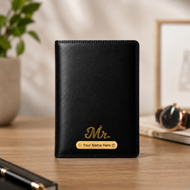Customized Leather A5 Journal Diary with Name & Charm Engraved.
