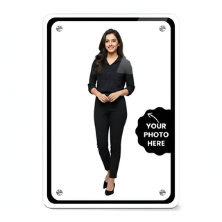 Personalized Acrylic Transparent Frame (8x12 inches, 5mm) – Custom Photo Gift