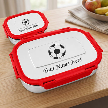 Customized Kids Lunch Box with Name and Cartoon Character Engraved.