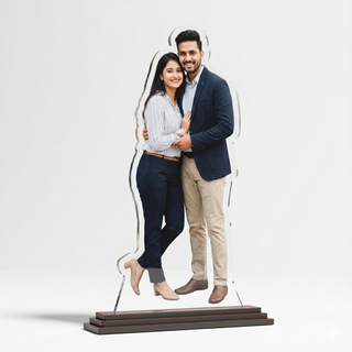 Custom Acrylic Couple Photo Cutout (6x8) | Personalized Table Top Gift