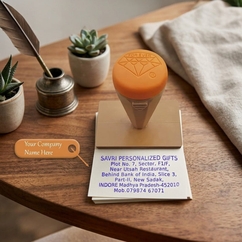 Personalized Computer stamp (Rectangle)