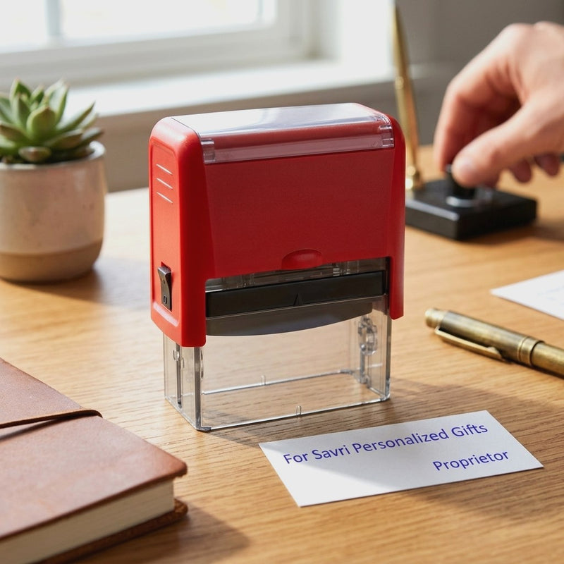 Personalized Self Ink Custom Stamp.