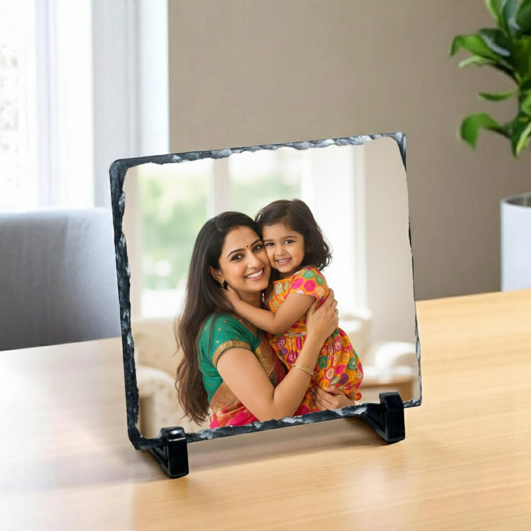 Personalized Photo Printed Stone Frame.