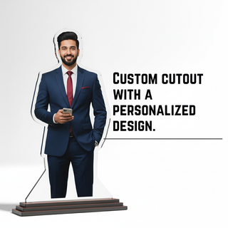 Personalized Acrylic Picture Cutout (6x8 Inches) With Custom Photo Printed.