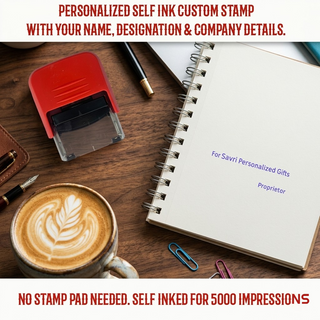 Personalized Self Ink Custom Stamp.