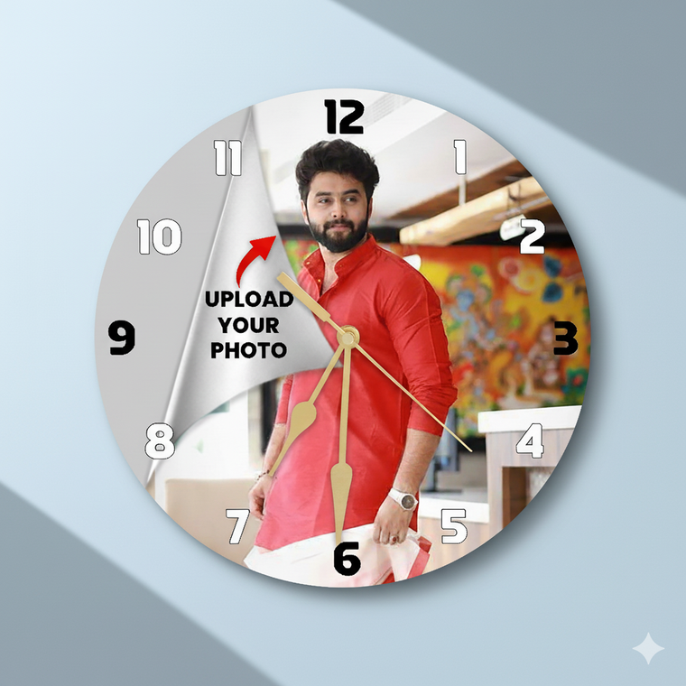 Personalized Acrylic Photo Printed Wall Clock