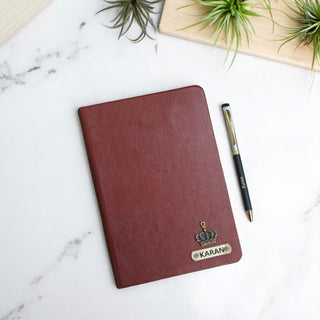 Custom Name Engraved Diary & Pen.