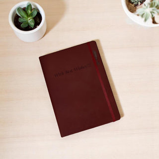 Custom Leather Diary with Name & Logo.