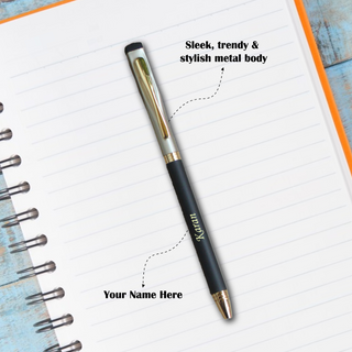 Custom Name Engraved Diary & Pen.