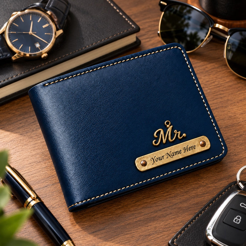 Customized Wallet for Men with Name & Charm | Personalized Name Wallet for Men's.