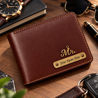 Customized Wallet for Men with Name & Charm | Personalized Name Wallet for Men's.