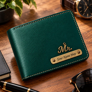 Customized Wallet for Men with Name & Charm | Personalized Name Wallet for Men's.