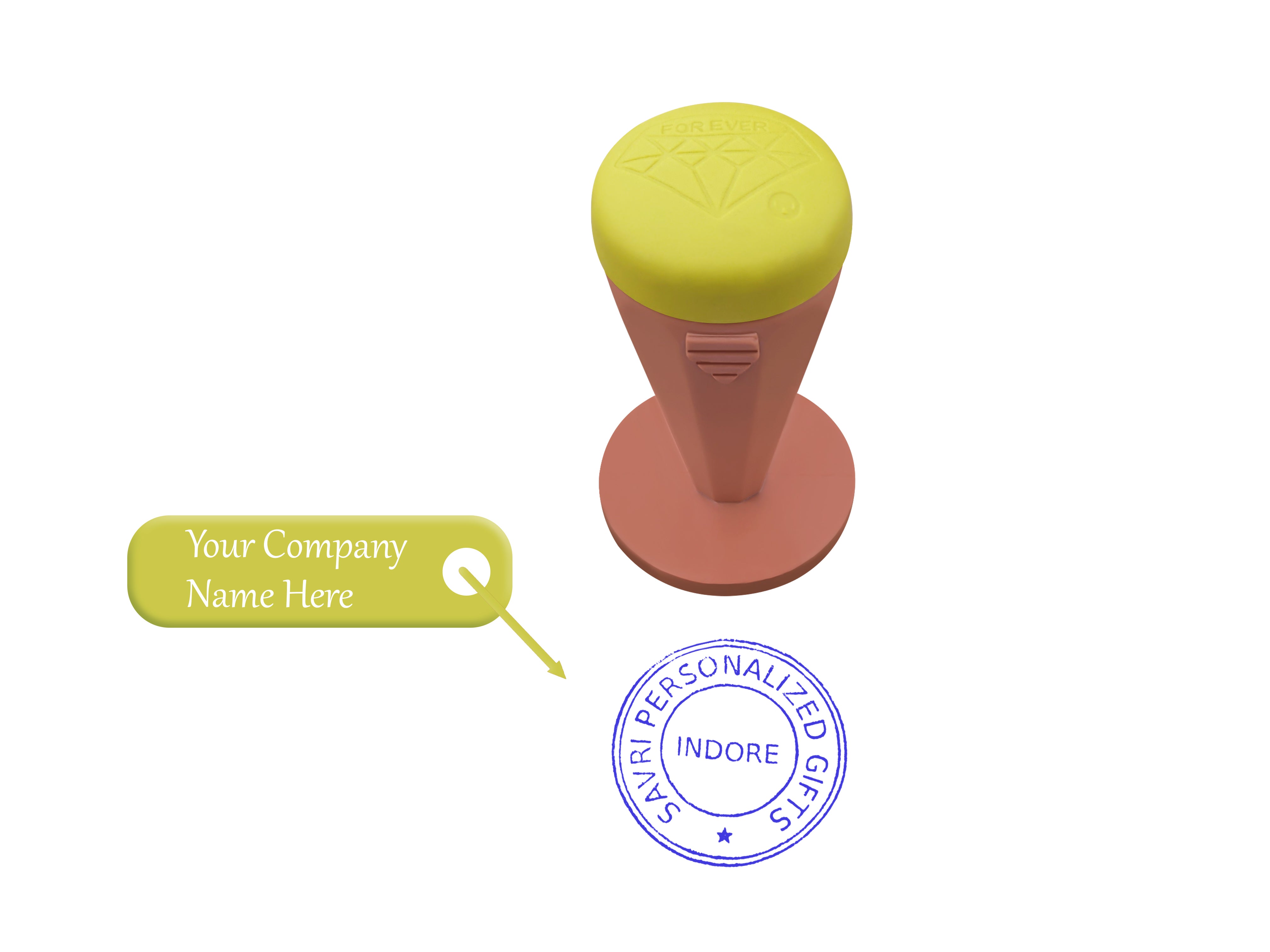 Computer Work Stamp Personalized Computer Stamp( Round).