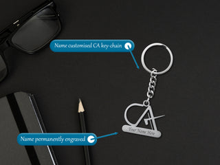 Personalized Stainless Steel Keychain with Engraved Name – Custom Gift for Professionals.