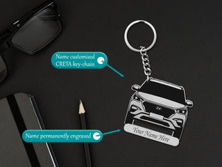 Personalized Stainless Steel Bike & Car Keychain with Name Engraved - Unique Gift for Birthdays for Car/Bike Lovers.