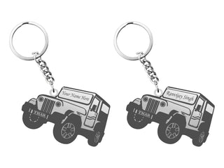 Personalized Stainless Steel Bike & Car Keychain with Name Engraved - Unique Gift for Birthdays for Car/Bike Lovers.