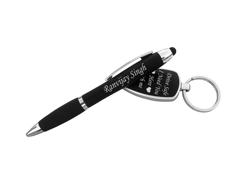 Personalized LED Key Chain And Pen Combo.