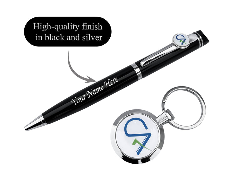 Custom CA Pen & Keychain Gift Set