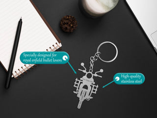 Personalized Stainless Steel Bike & Car Keychain with Name Engraved - Unique Gift for Birthdays for Car/Bike Lovers.