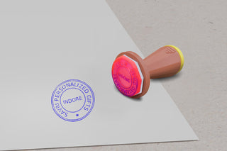 Personalized Computer Stamp( Round).