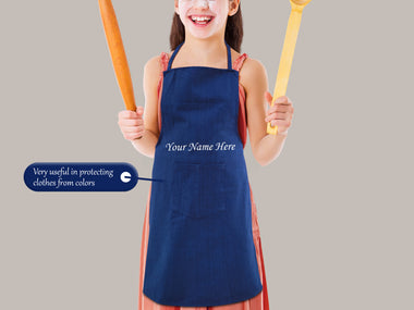 Personalized Kids Chef Apron With Name/Quote/Wishes/Message Printed.