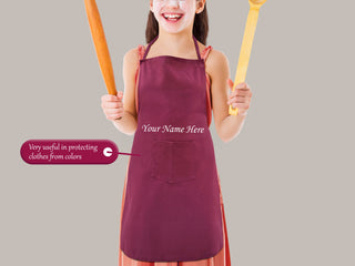 Personalized Kids Chef Apron With Name/Quote/Wishes/Message Printed.