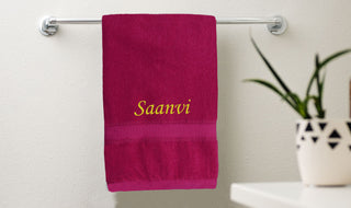 Stylish Cotton Bath Towel with Name.