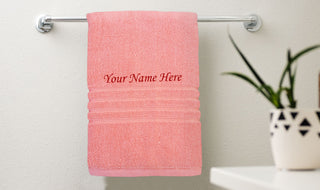 Stylish Cotton Bath Towel with Name.