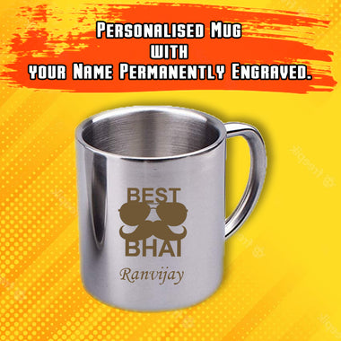 Personalized Stainless Steel Coffee Mug.