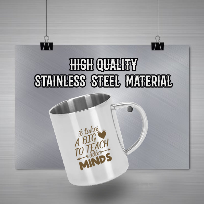 Stainless Steel Mug for Teacher's with Inspiring Quote.