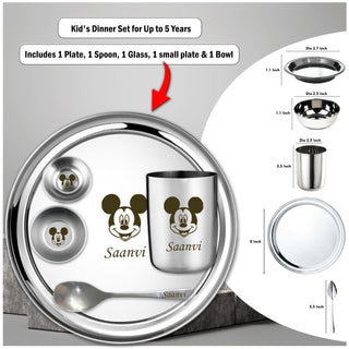 Personalized Kids Meal Set – Name & Favorite Character Engraved