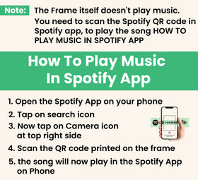 Customized Acrylic Spotify Photo Printed Frame.
