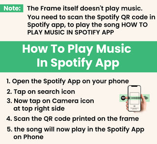 Customized Acrylic Spotify Photo Printed Frame.