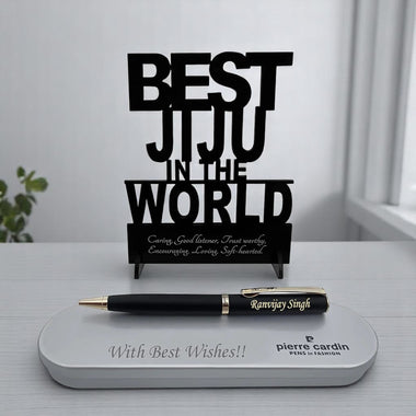 Personalized Pen with Best Jiju Acrylic Stand.