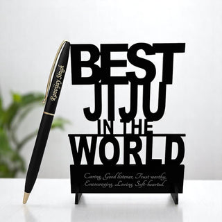 Personalized Pen with 'Best Jiju' Acrylic Stand