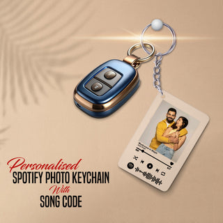 Custom Spotify Keychain with Photo & Scannable QR Code