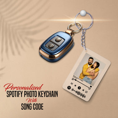 Custom Spotify Keychain with Photo & Scannable QR Code