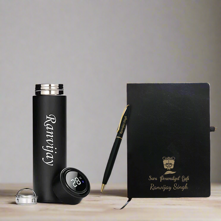 Retirement Gift Combo Set - Pen, Diary & Bottle