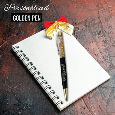 Personalized Pen with Name Engraved Pen and Message on Wooden Box