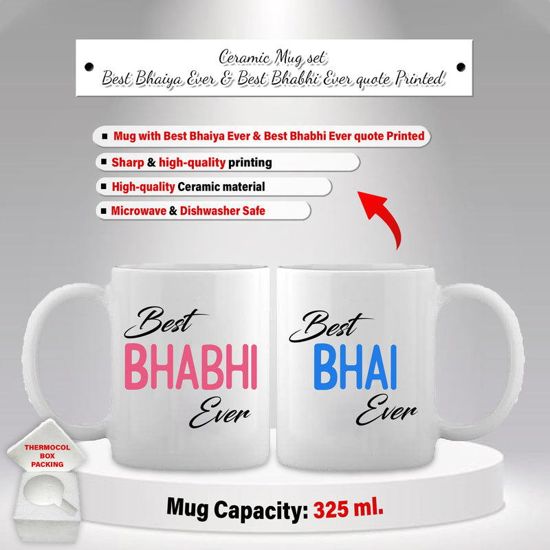 Men's Leather Wallet with Women's Clutch Black & Best Bhai - Bhabhi Mug Set