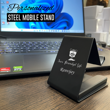 Customized Mobile Stand with Name or Company Logo Engraved.