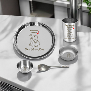 Personalized Kids Meal Set – Name & Favorite Character Engraved