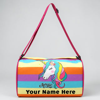 Kid's Travel Duffle Bag with Name Printed - Duffle Bag for Kids