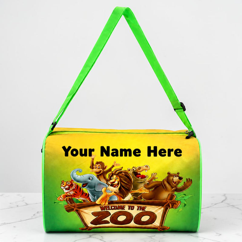 Kid's Travel Duffle Bag with Name Printed - Duffle Bag for Kids