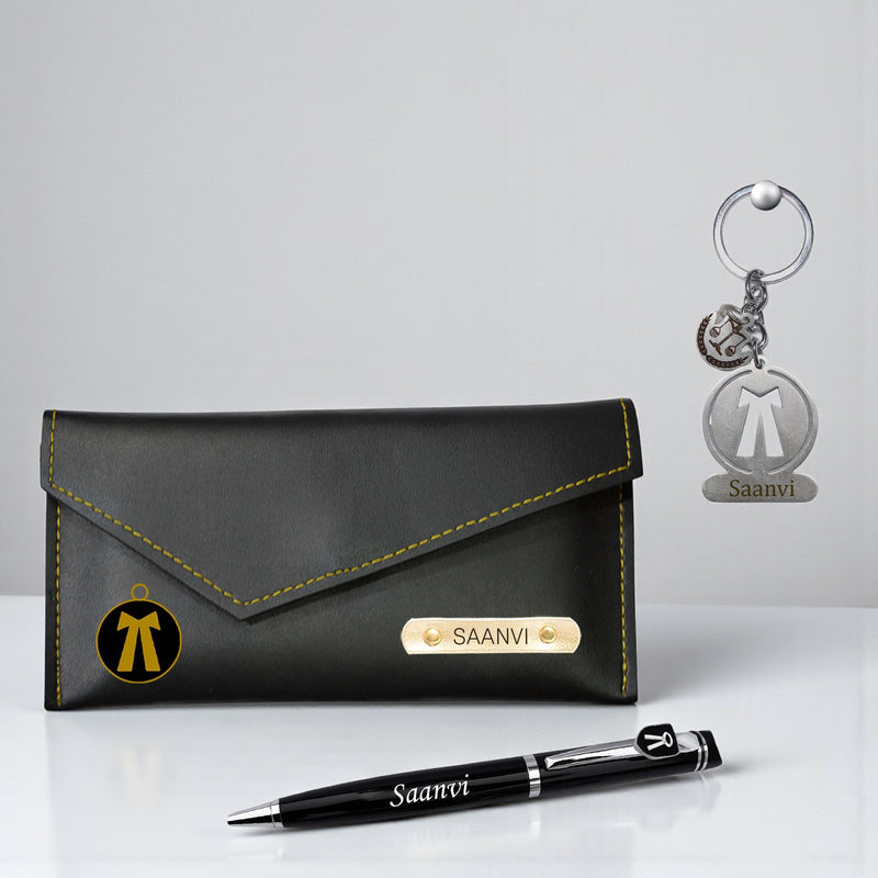 Personalized Advocate Combo-Advocate Key-Chain with Charm, Advocate Pen , and Clutch with Name & Adv. Charm.