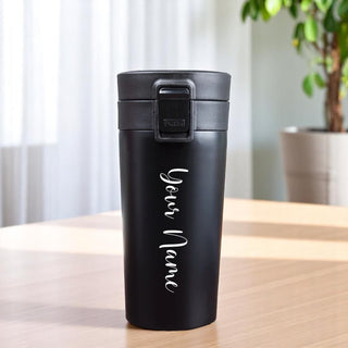 Personalized Insulated Travel Mug with Your Name Engraved.
